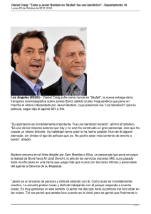 Daniel Craig: "Tener a Javier Bardem en `Skyfall