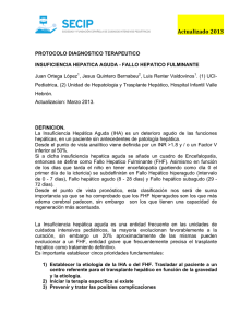 Protocolo insuficiencia hepatica 2013