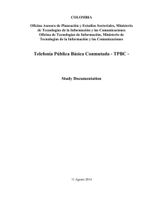 Telefonía Pública Básica Conmutada - TPBC - Colombia TIC
