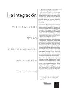 La integración - Revista Derecho del Estado