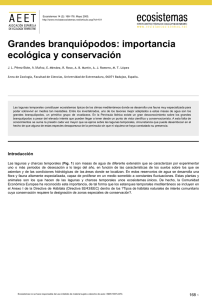 Grandes branquiópodos: importancia ecológica y conservación