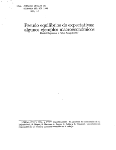 Pseudo equilibrios de expectativas: algunos ejemplos