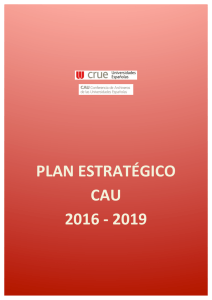 plan estratégico cau 2016 - 2019