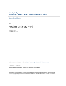 Freedom under the Word - Wellesley College Digital Scholarship