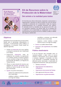 Kit de Recursos sobre la Protección de la Maternidad