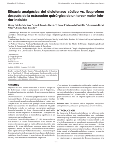 Eficacia analgésica del diclofenaco sódico vs. ibuprofeno después