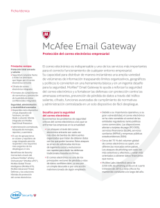 McAfee Email Gateway Ficha Técnica