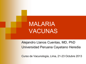 MALARIA VACUNAS - Sabin Vaccine Institute