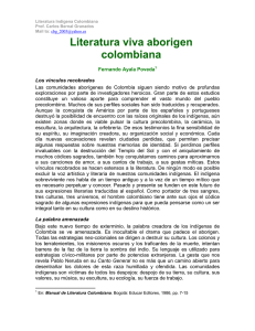 literatura indgena colombiana