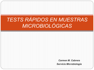 tests rápidos en muestras microbiológicas