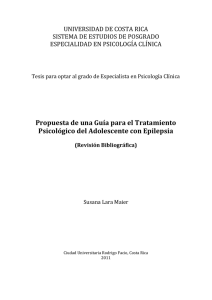 Propuesta de una Guía para el Tratamiento Psicológico