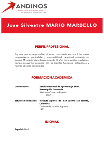 Jose Silvestre MARIO MARBELLO