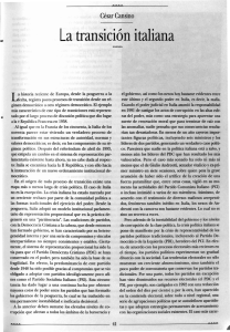 La transición italiana - Revista de la Universidad de México