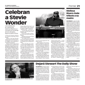 Celebran a Stevie Wonder
