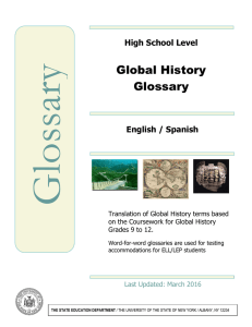 Global History Glossary