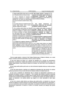 Page 1 5. Primera Sección l. Ningún partido político podrá contar