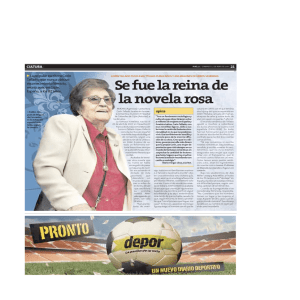 &ldquo;La popular escritura Corin Tel lado, que nunca obtuvo
