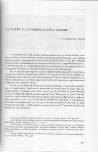 La funció de les fortificacions a Alberic