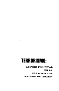 Terrorismo factor principal en la creacion del