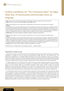 Analisis metaforico de "The Purloined Letter" de Edgar Allan Poe. El