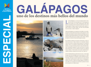 Pág. 1 Las Islas Galápagos, uno de los principales destinos turísti