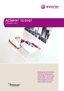acrifix® 1s 0107 - Notz Plastics AG