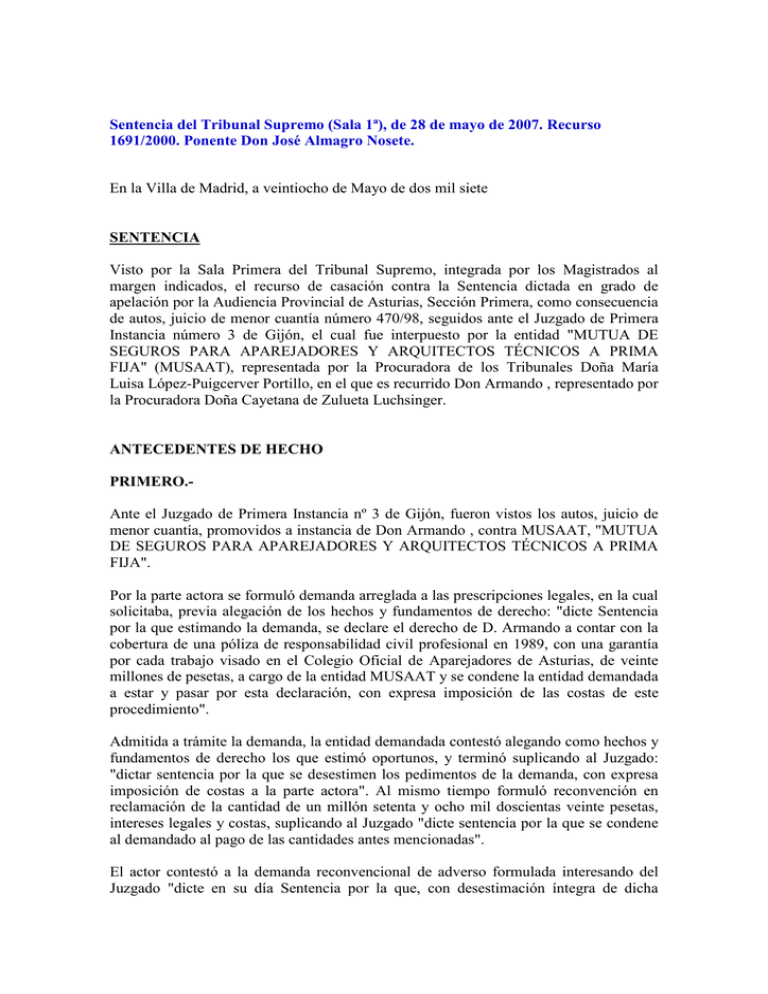 Sentencia del Tribunal Supremo (Sala 1ª)