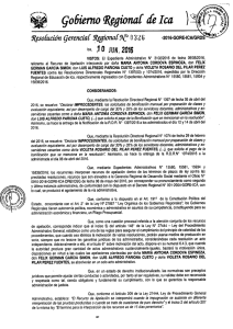 Page 1 Resolución gerencial Regional N° 0326 ca 10 JUN, 206