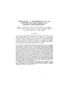 negociación y transferencia de los instrumentos negociables en el