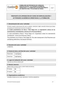 PROPUESTA DE APROBACIÓN DE CURSO DE