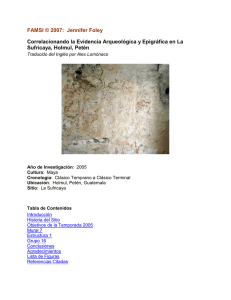 Correlacionando la Evidencia Arqueológica y Epigráfica en