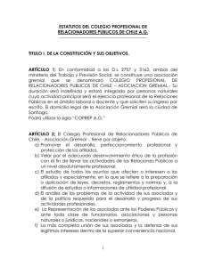 estatutos - Colegio RRPP de Chile