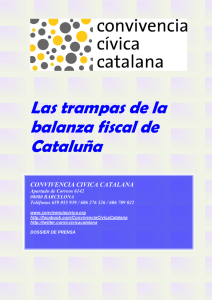 Las trampas de la balanza fiscal de Cataluña