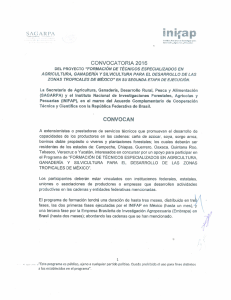 Page 1 sacarº nap CONVOCATORIA 2016 DEL PROYECTo