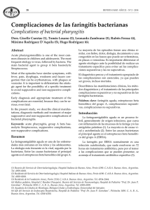 Complicaciones de las faringitis bacterianas