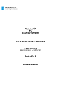 AVALIACIÓN DE DIAGNÓSTICO 2009 Caderniño B