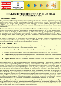 CONVIVENCIA Y REESTRUCTURACIÓN DE LOS ROLES