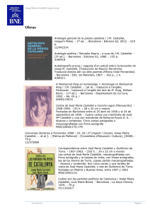 J.M. Castellet (1926-2014) Selección bibliográfica