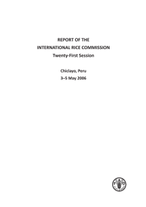 Report of the International Rice Commission-Twenty