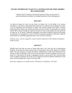 Uso de tiempos de viaje en la estimación de indicadores de