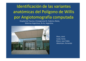 Identificación de las variantes anatómicas del Polígono de Willis por