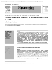 El incumplimiento en el tratamiento de la diabetes mellitus tipo 2 en