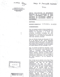 amplía declaración de ¡monumento