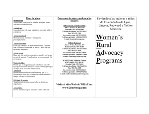 Tipos de abuso - Women`s Rural Advocacy Programs