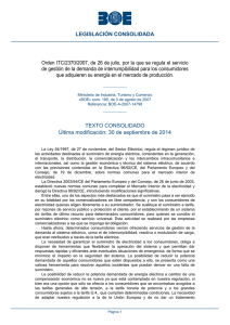 Orden ITC/2370/2007, de 26 de julio, por la que se regula