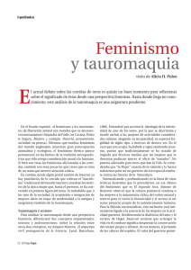 Feminismo y tauromaquia