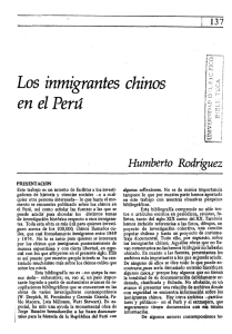 Los inmigrantes chinos - Apuntes