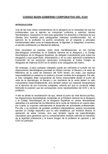 Código Buen Gobierno - Ilustre Colegio de Abogados de Valencia