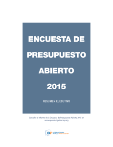 encuesta de presupuesto abierto 2015