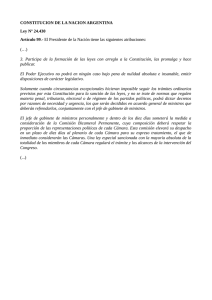 Constitución Nacional: art. 99 inc. 3